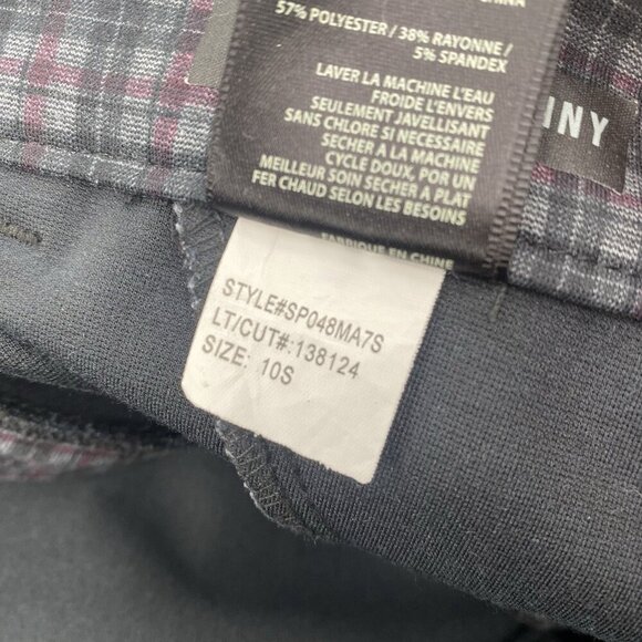 KUT From The Kloth Women's Size 10S Skinny Ponte Pants Size 10 Short Plaid - Picture 11 of 12